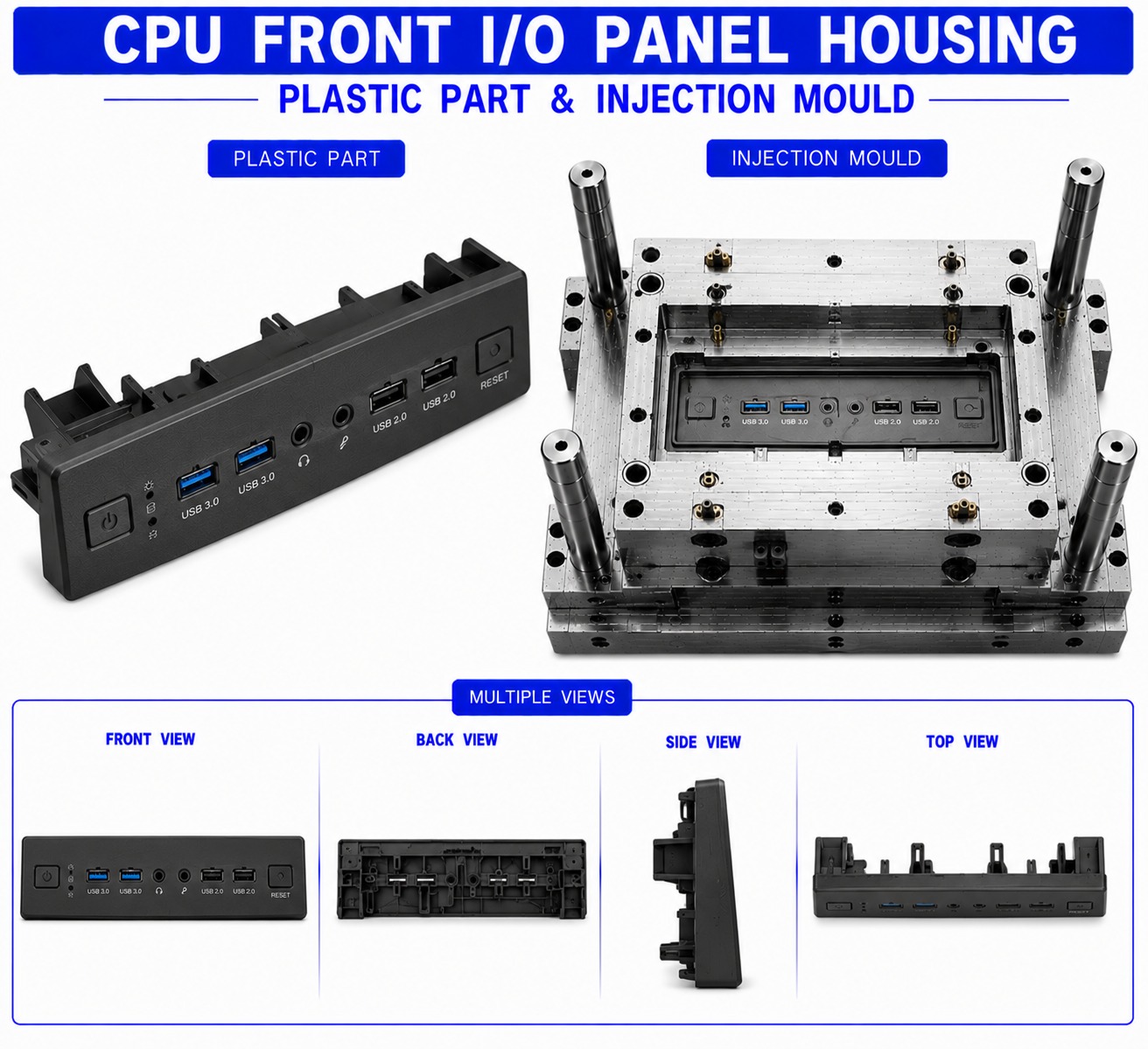 CPU Plastic Front I/O Panel Housing